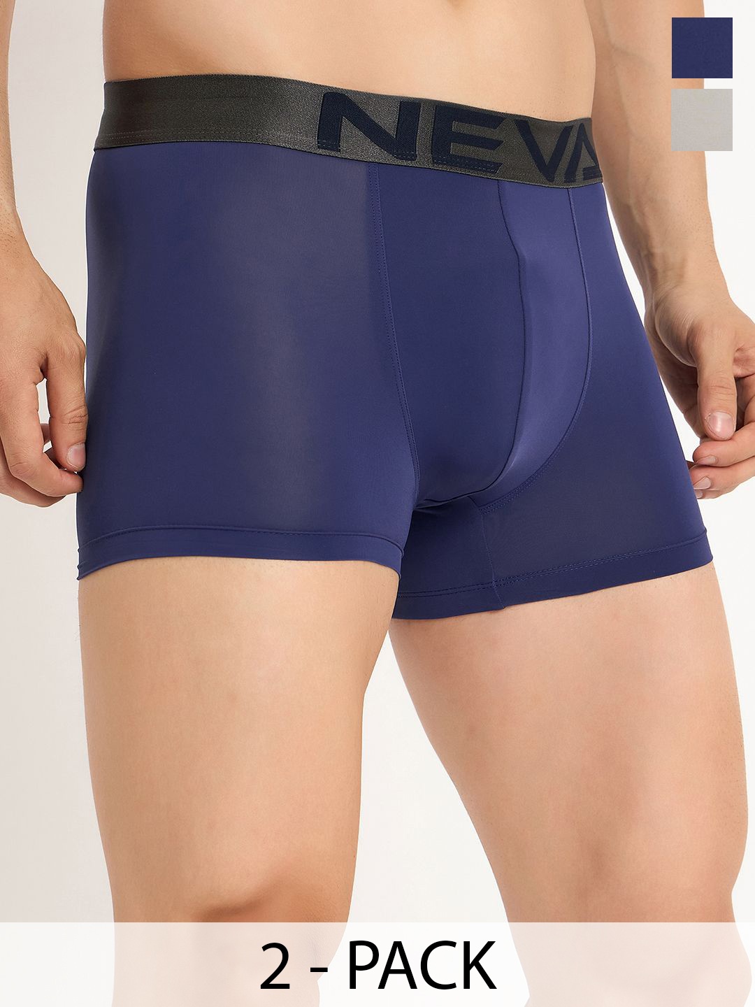 

NEVA Pack Of 2 Breathability Trunks ON101-CN10104, Grey