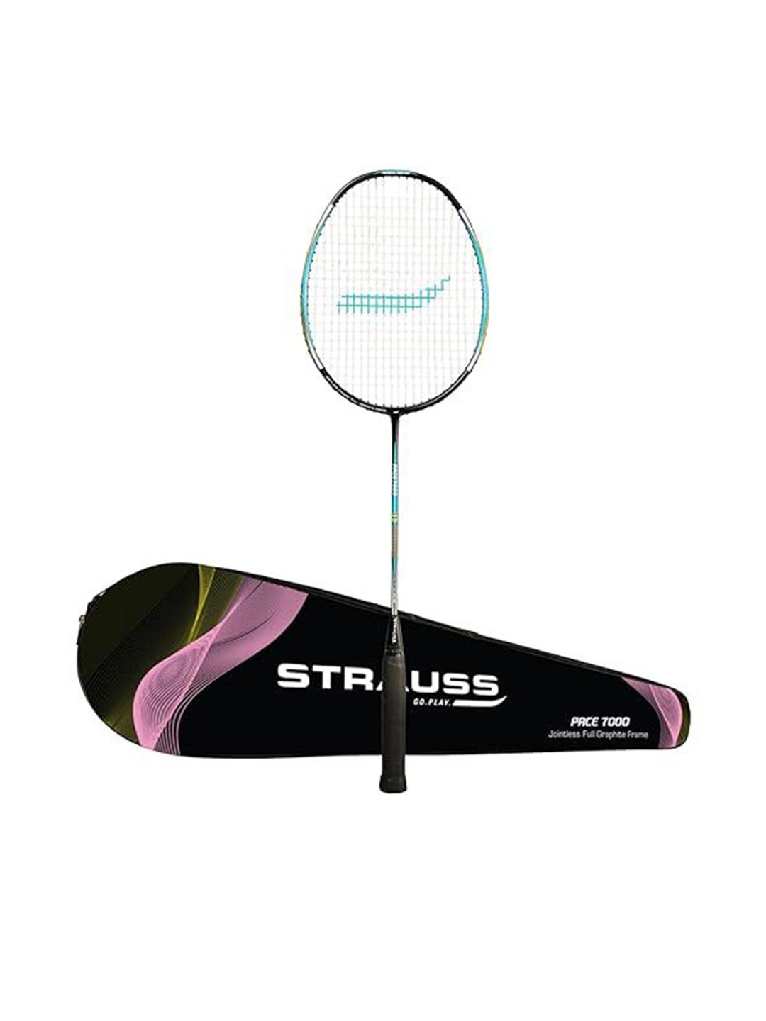 

STRAUSS Pace-7000 Badminton Racquet, Blue