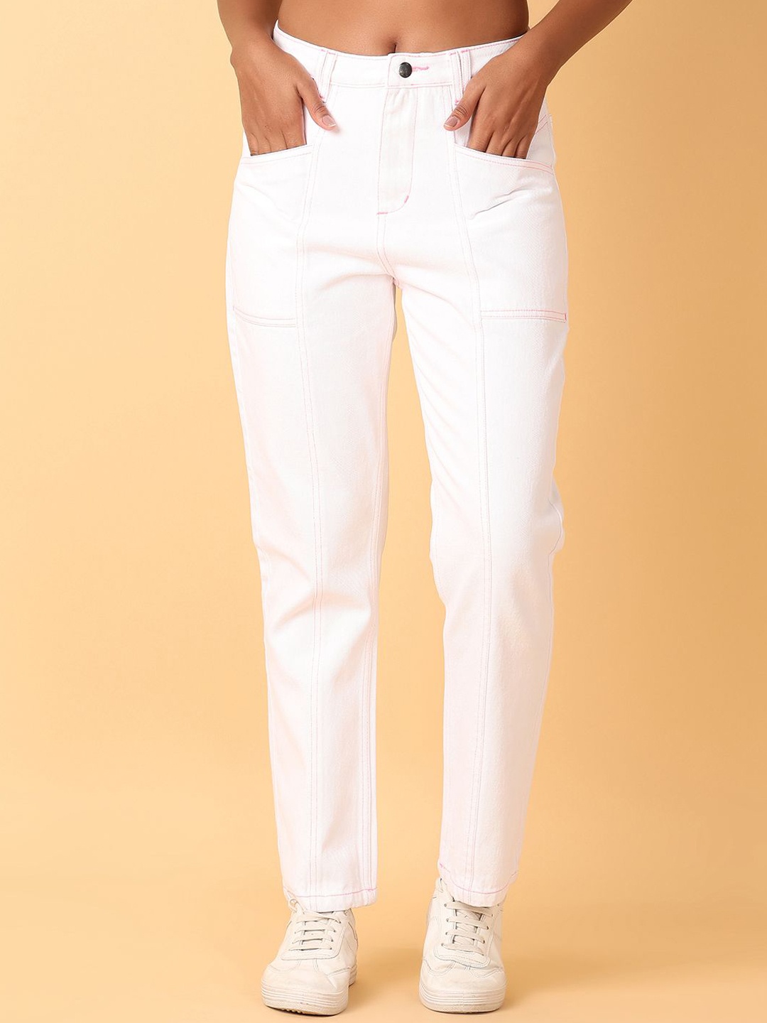 

UNLIMITED Women Mid-Rise Regular Fit Jeans, White
