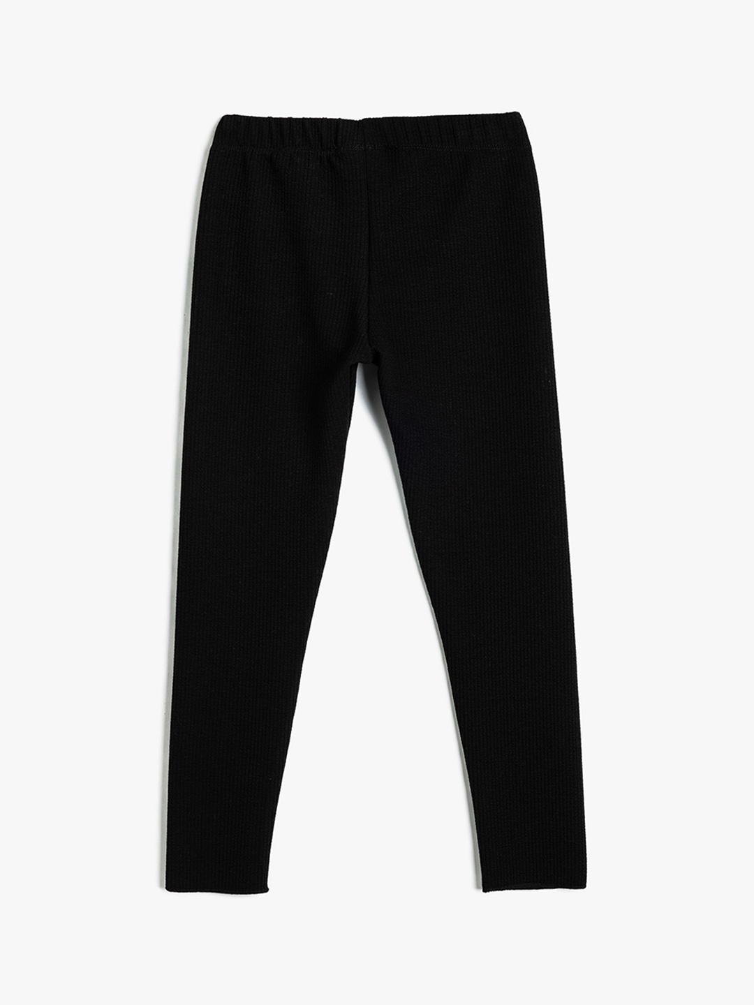 

Koton Girls Solid Ankle Length Leggings, Black