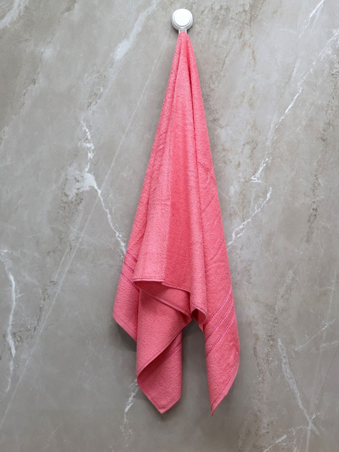 

BOMBAY DYEING Peach-Coloured 1 Pcs Cotton 400 GSM Bath Towel