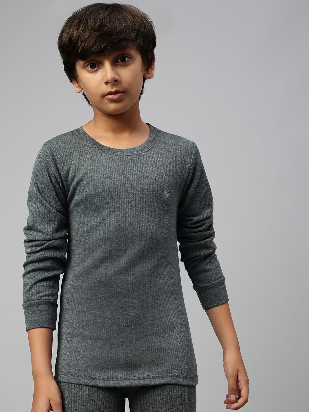 

ONN Boys Cotton Long Sleeves Thermal Tops, Charcoal