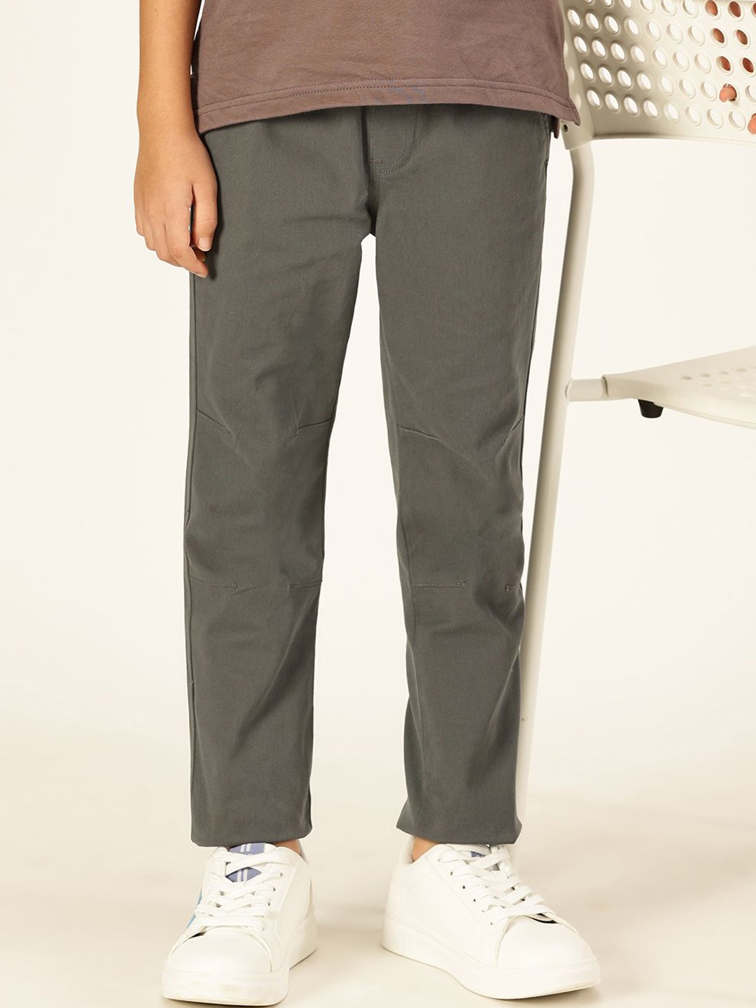 

French Connection Boys Smart Easy Wash Joggers Trousers, Grey