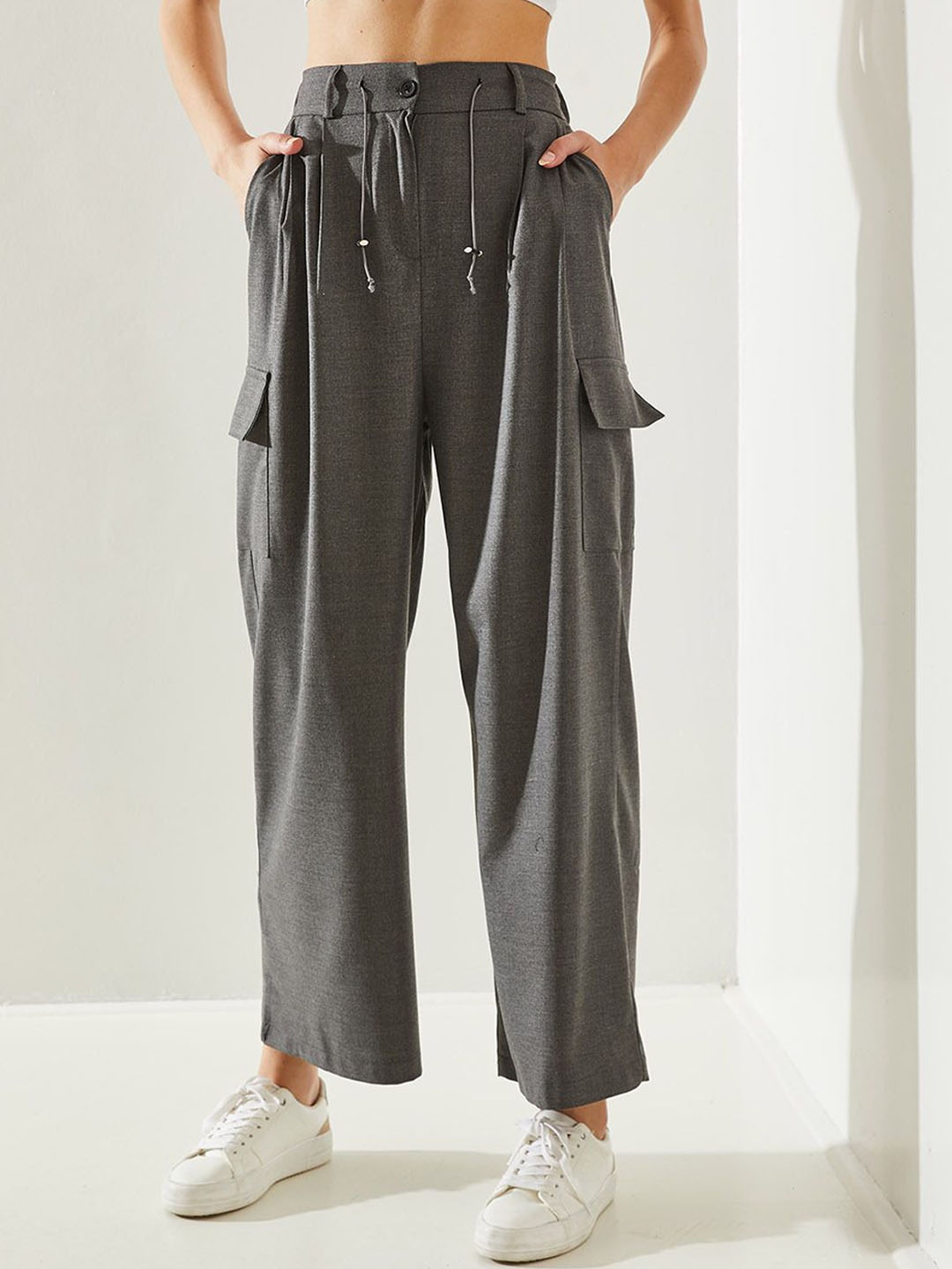 

BIANCO LUCCI Women Parallel Trousers, Na