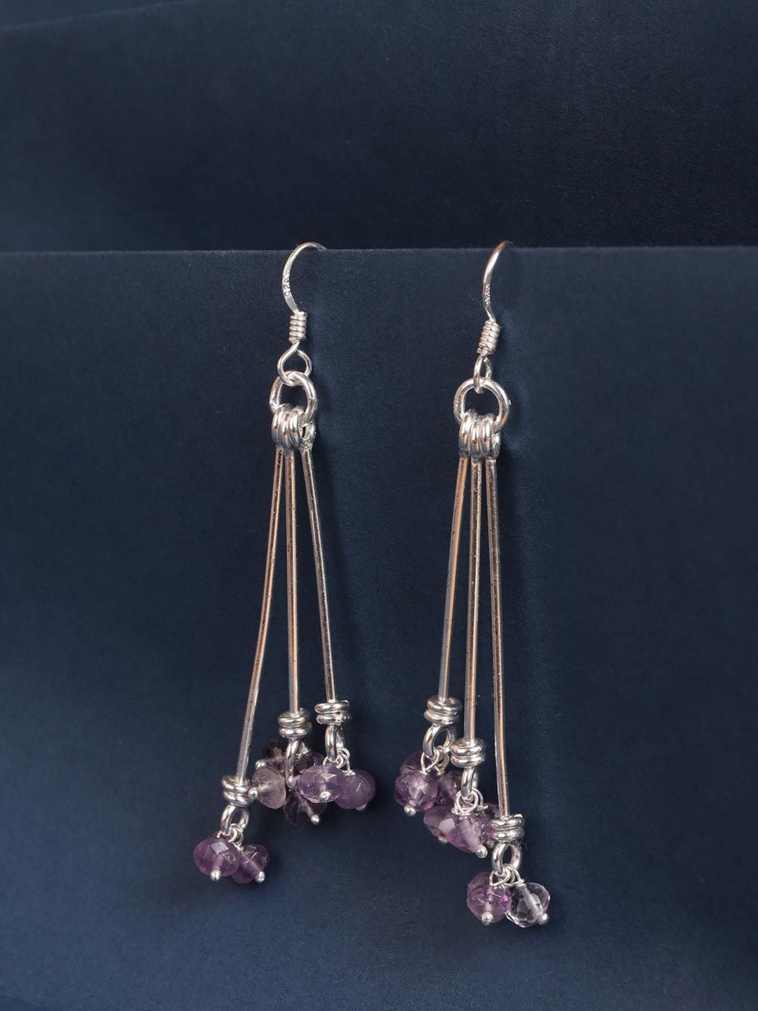 

Fabindia Silver Plated Artificial Beads Drop Earrings