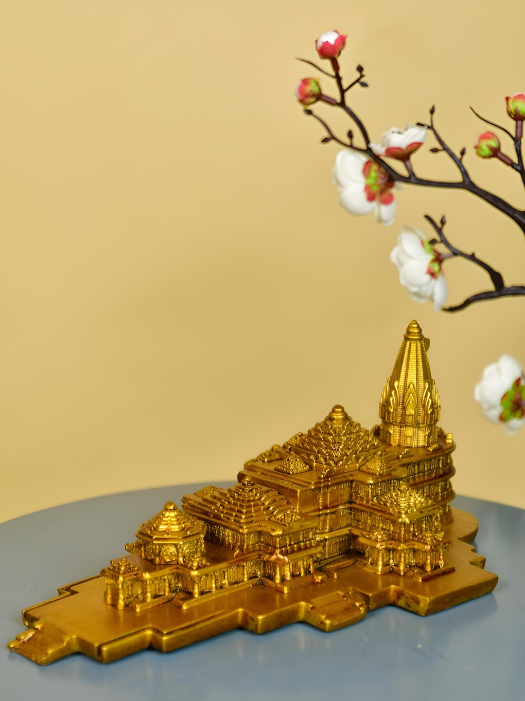 

SOWPEACE Gold Toned Religious Idol Ram Mandir