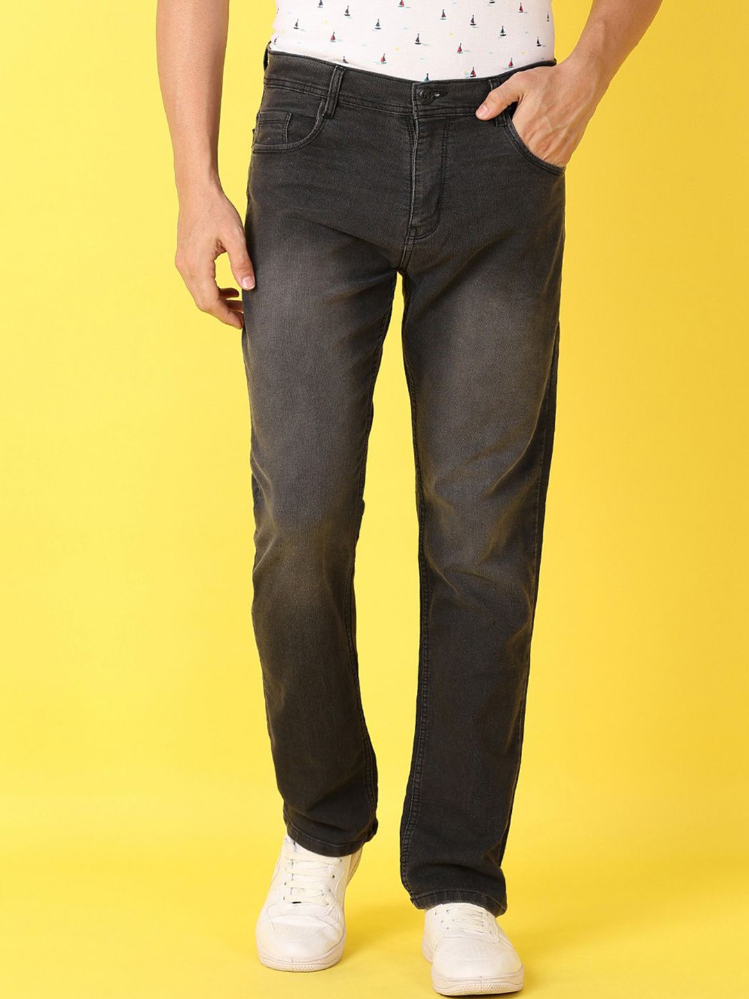

V-Mart Men Denim Mid-Rise Jeans, Grey