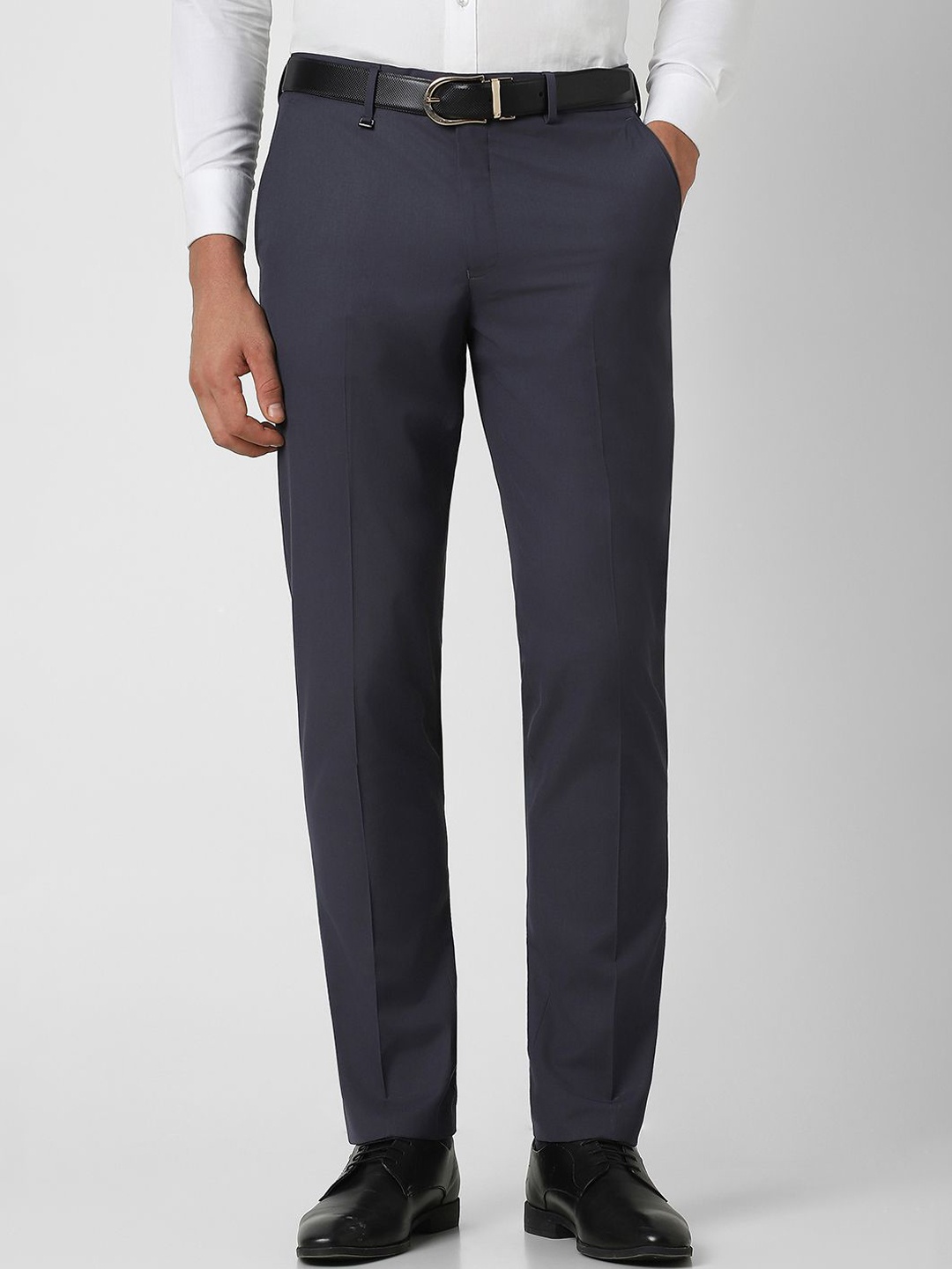 

Van Heusen Men Slim Fit Trousers, Navy blue