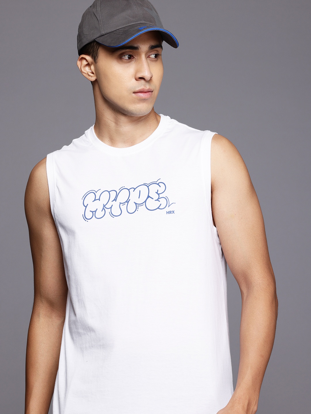 

HRX by Hrithik Roshan Printed Regular Fit T-shirt, White