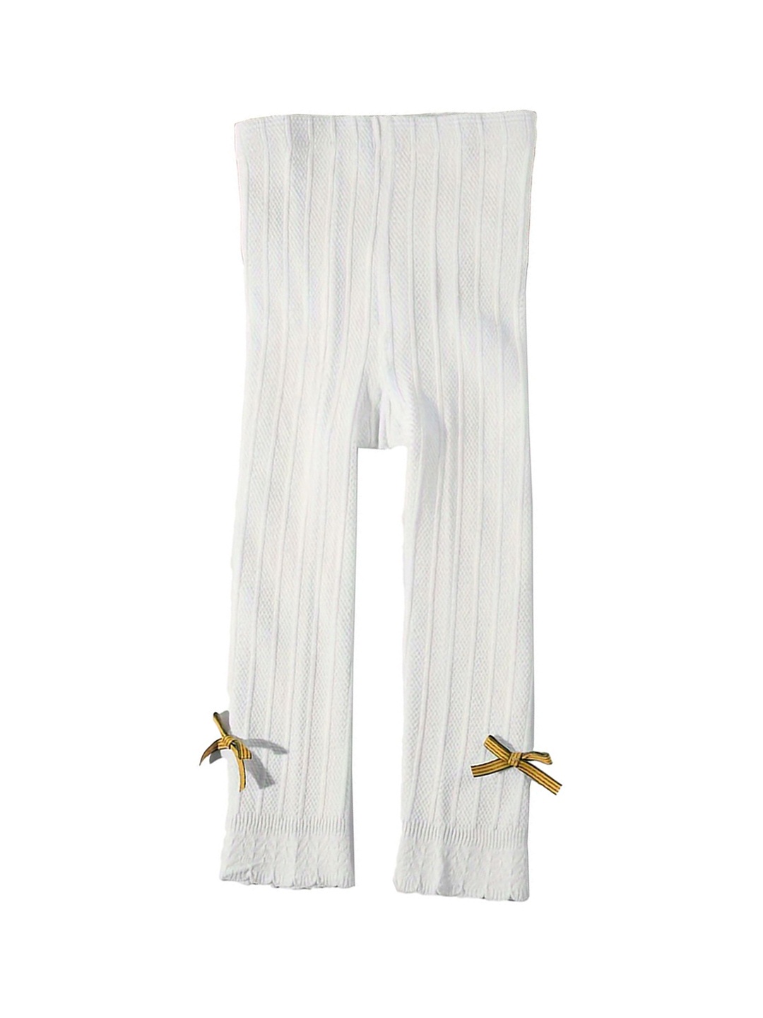 

SYGA Girls Cotton Ankle-Length Leggings, White