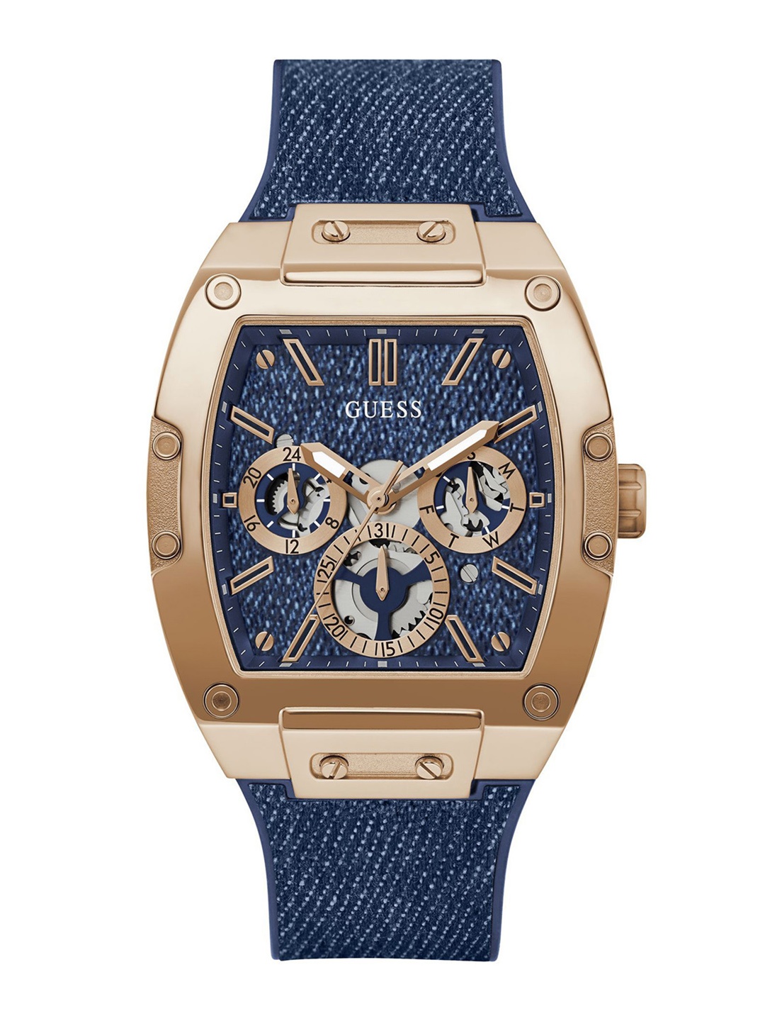 

GUESS Men Dial & Bracelet Style Straps Analogue Watch GW0786G2, Blue