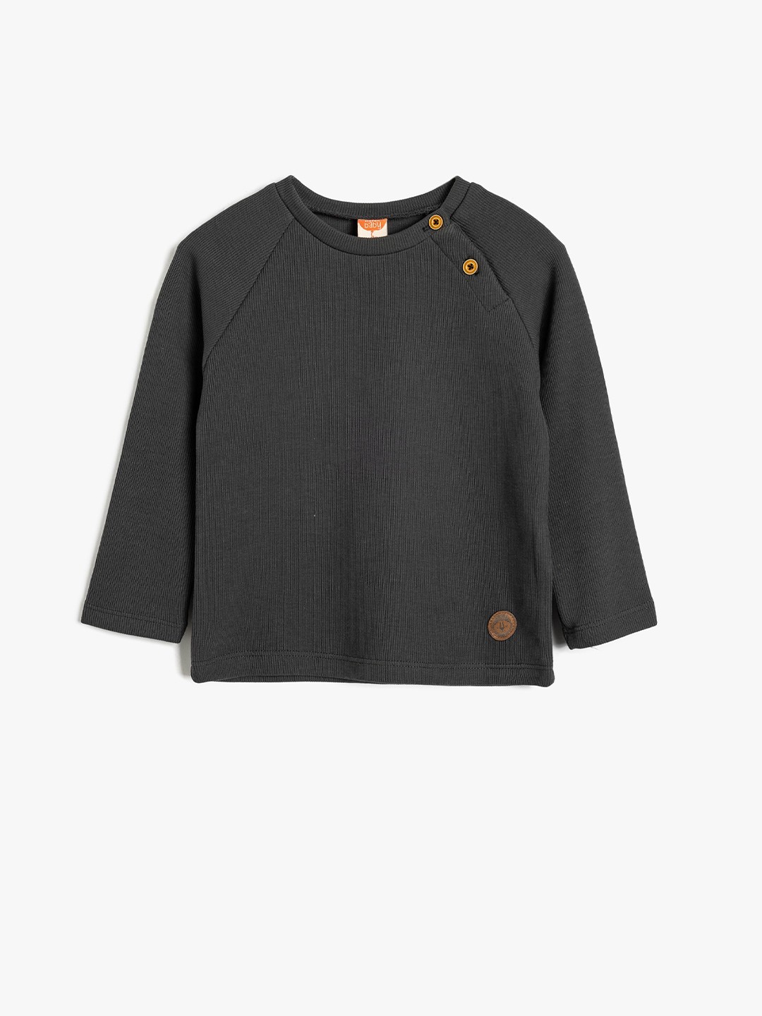 

Koton Boys Solid Round Neck Sweatshirt, Grey