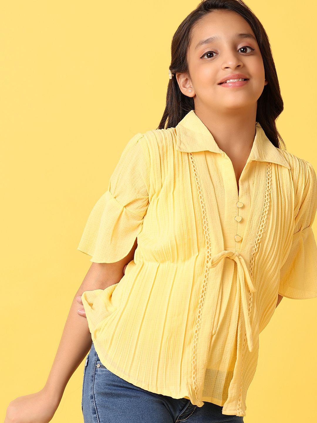 

V-Mart Cotton Top, Yellow