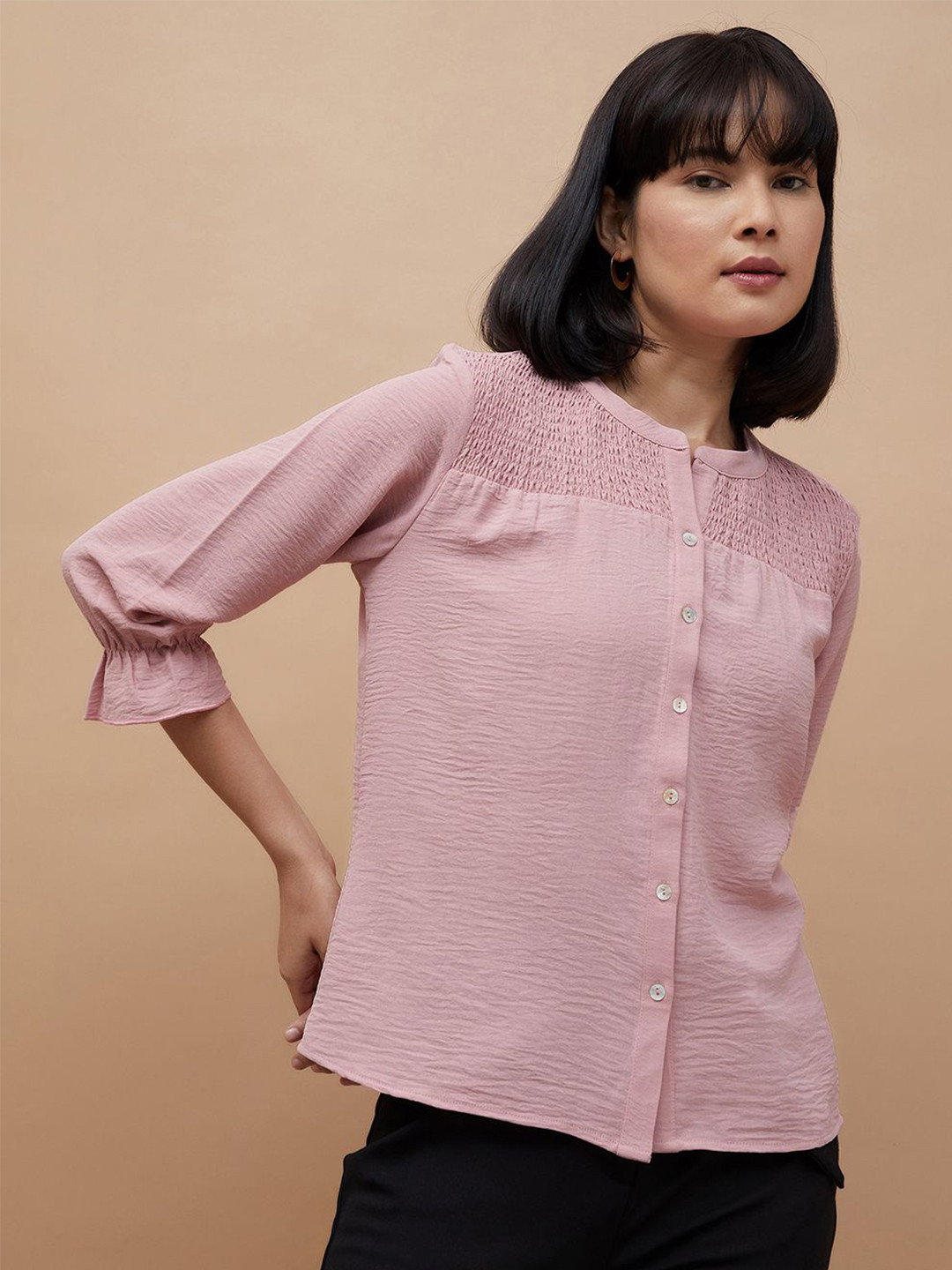 

CODE by Lifestyle Shirt Style Top, Pink