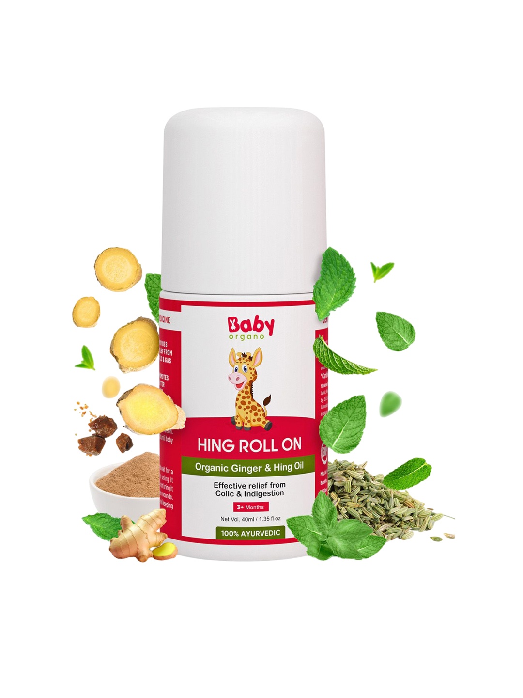 

BABYORGANO Hing Roll On-40ml, Pink