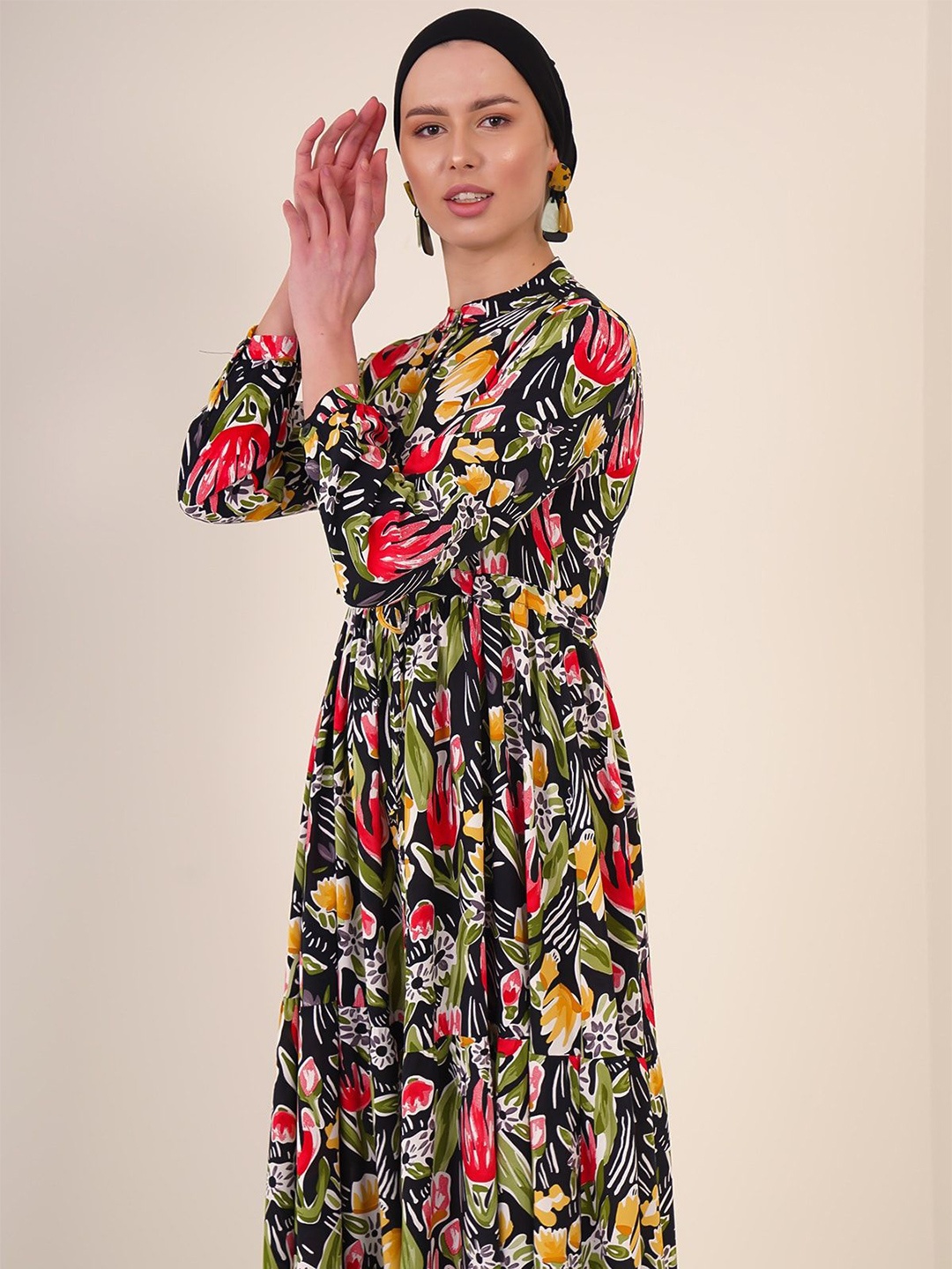 

BIGDART Floral Print Maxi Dress, Na