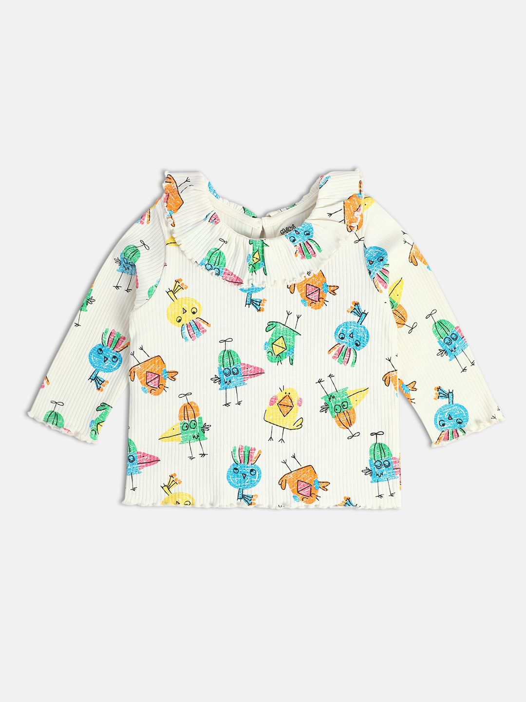 

MINI KLUB Floral Print Cotton Top, White