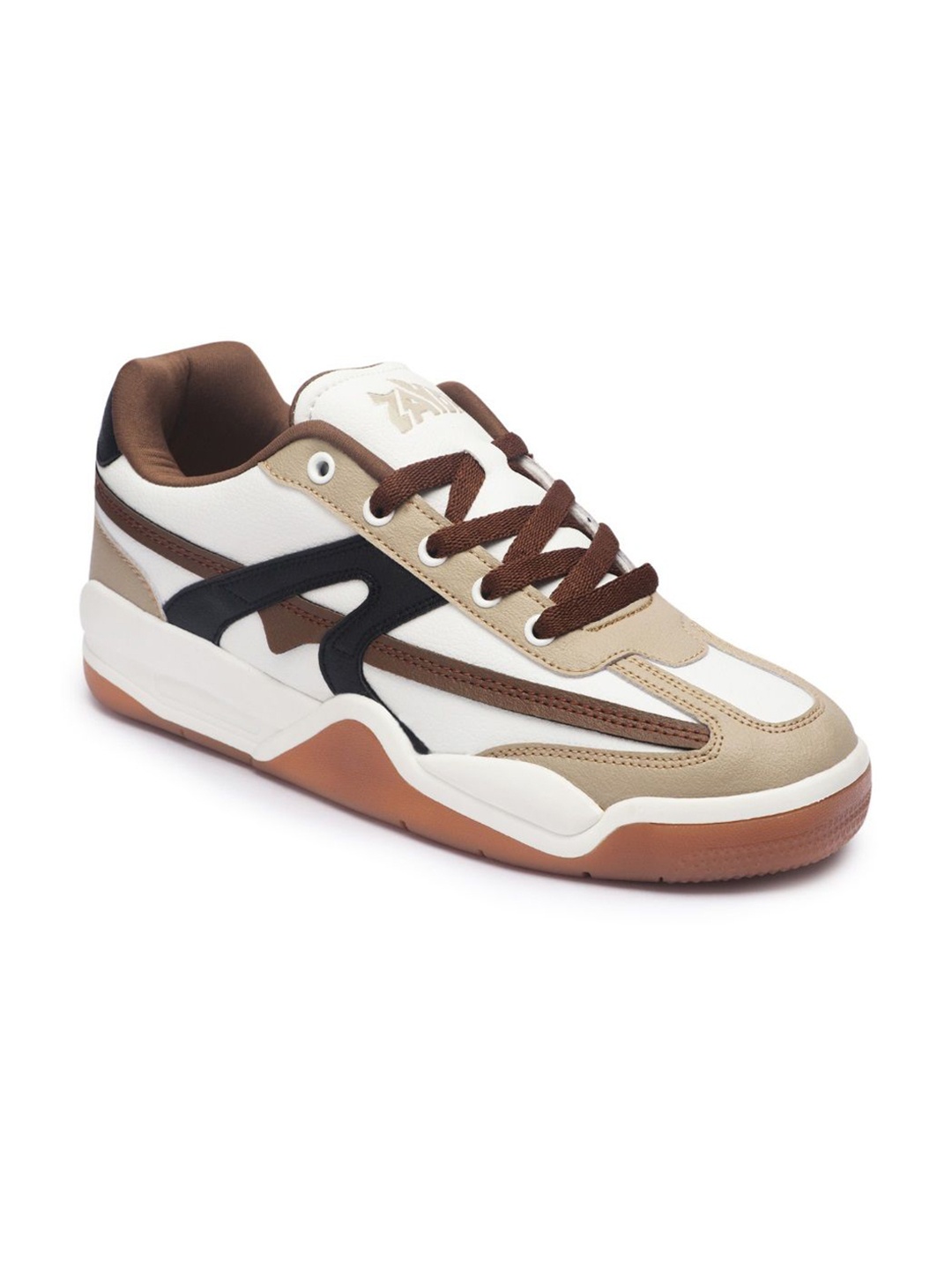 

ZAYDN Men Colourblocked Sneakers, Brown