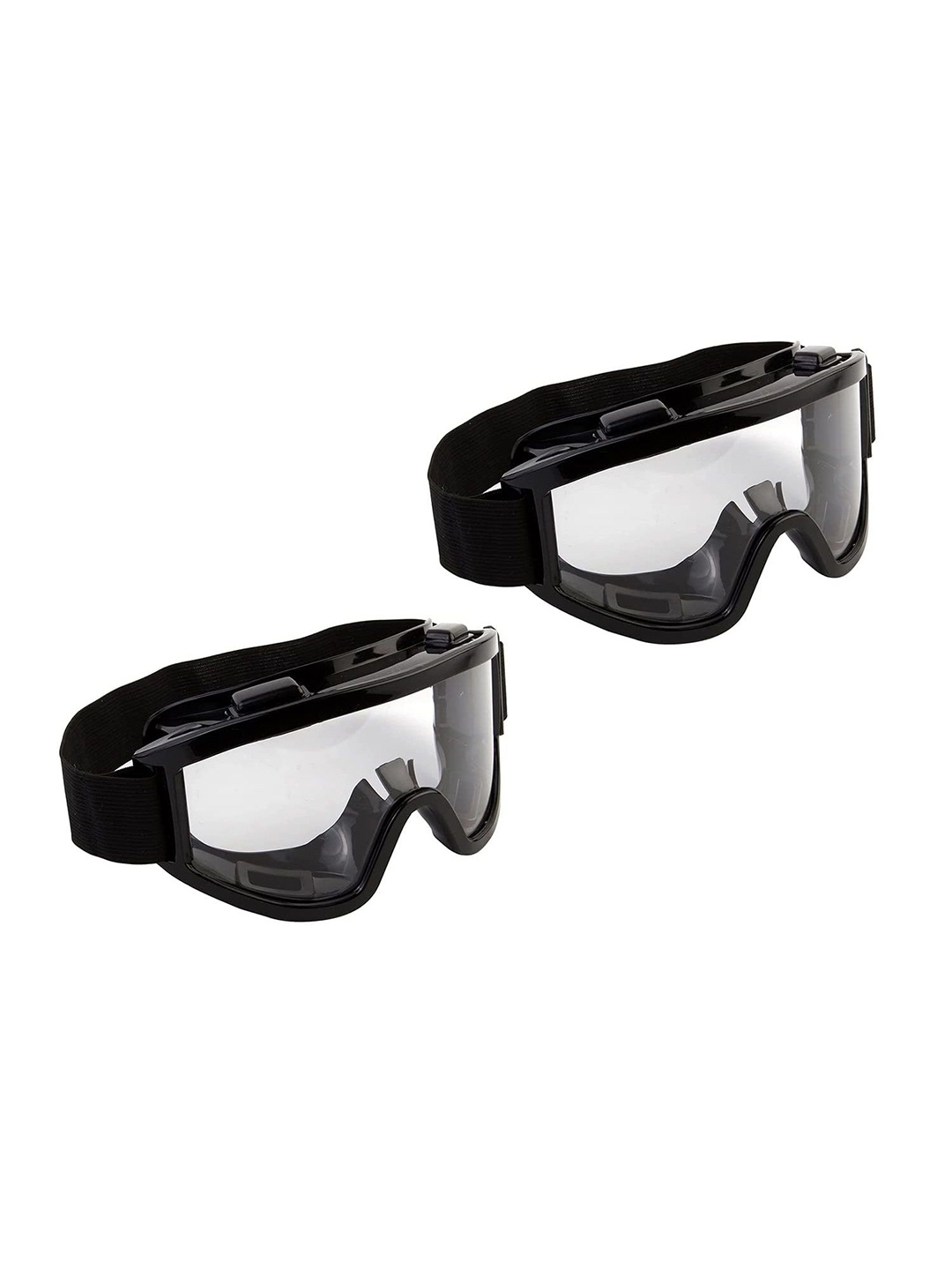 

STRAUSS Set Of 2 Durable Bike Goggle Accessories, Black