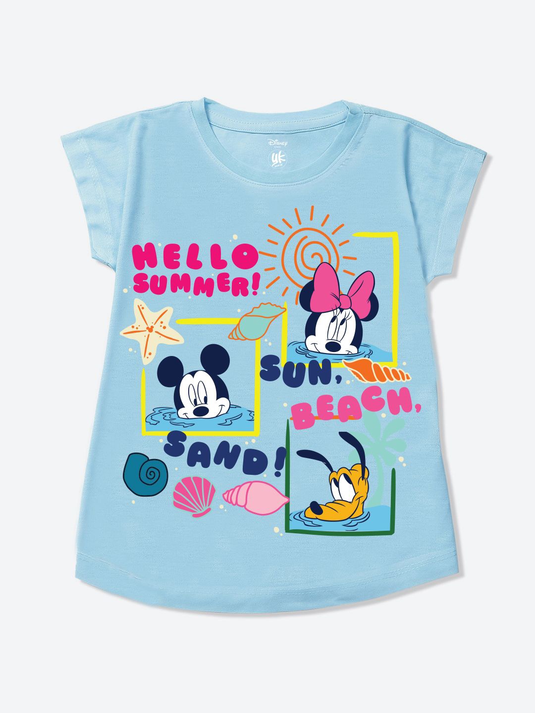 

YK Disney Print Top, Blue