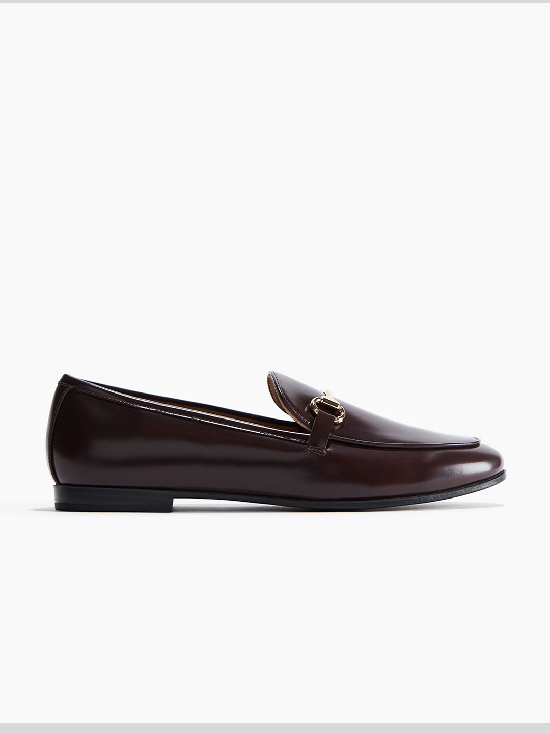 

H&M Women Textured Loafers, Burgundy