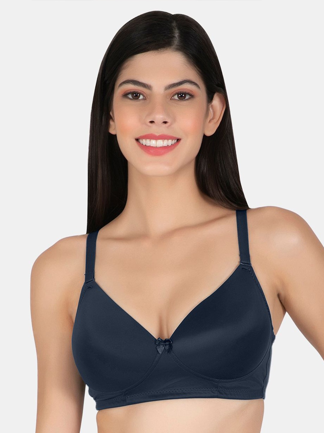 

Joomie Full Coverage Lightly Padded T-shirt Bra, Navy blue