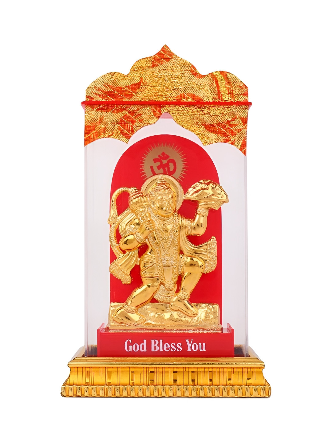 

INTERNATIONAL GIFT Gold-Toned Lord Hanuman Religious Idol Showpiece