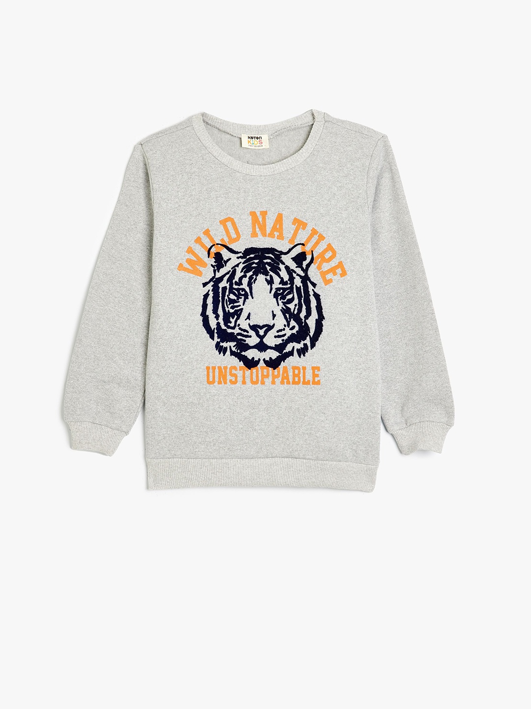

Koton Boys Graphic Printed Sweatshirt, Grey