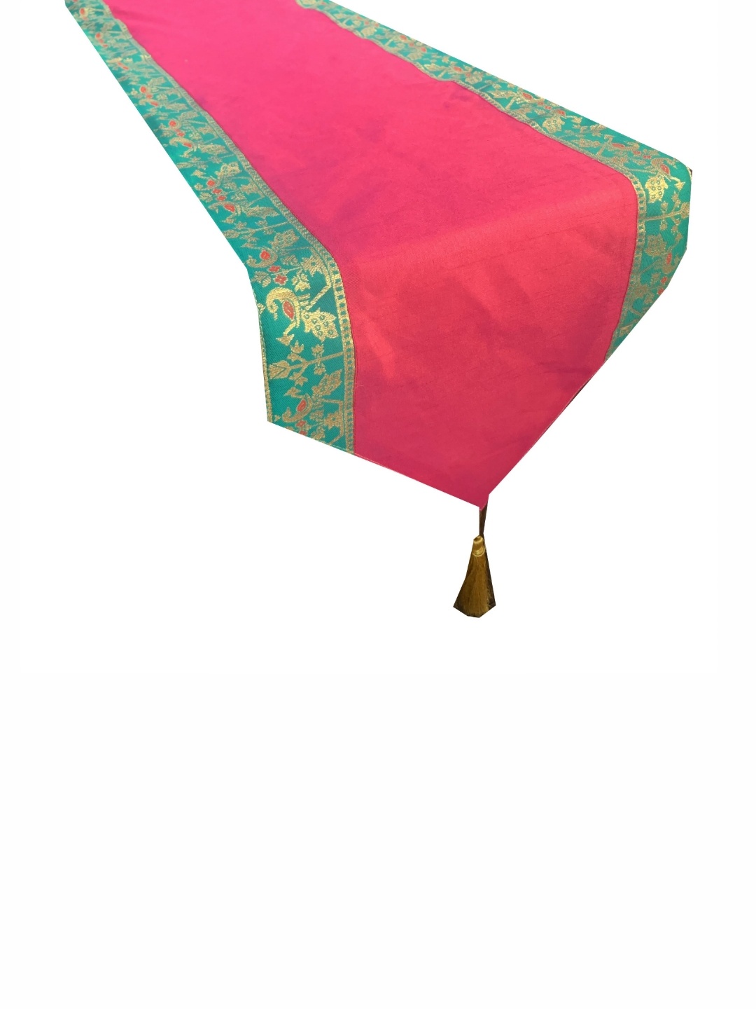 

Pink Parrot Pink & Green Printed Table Runner