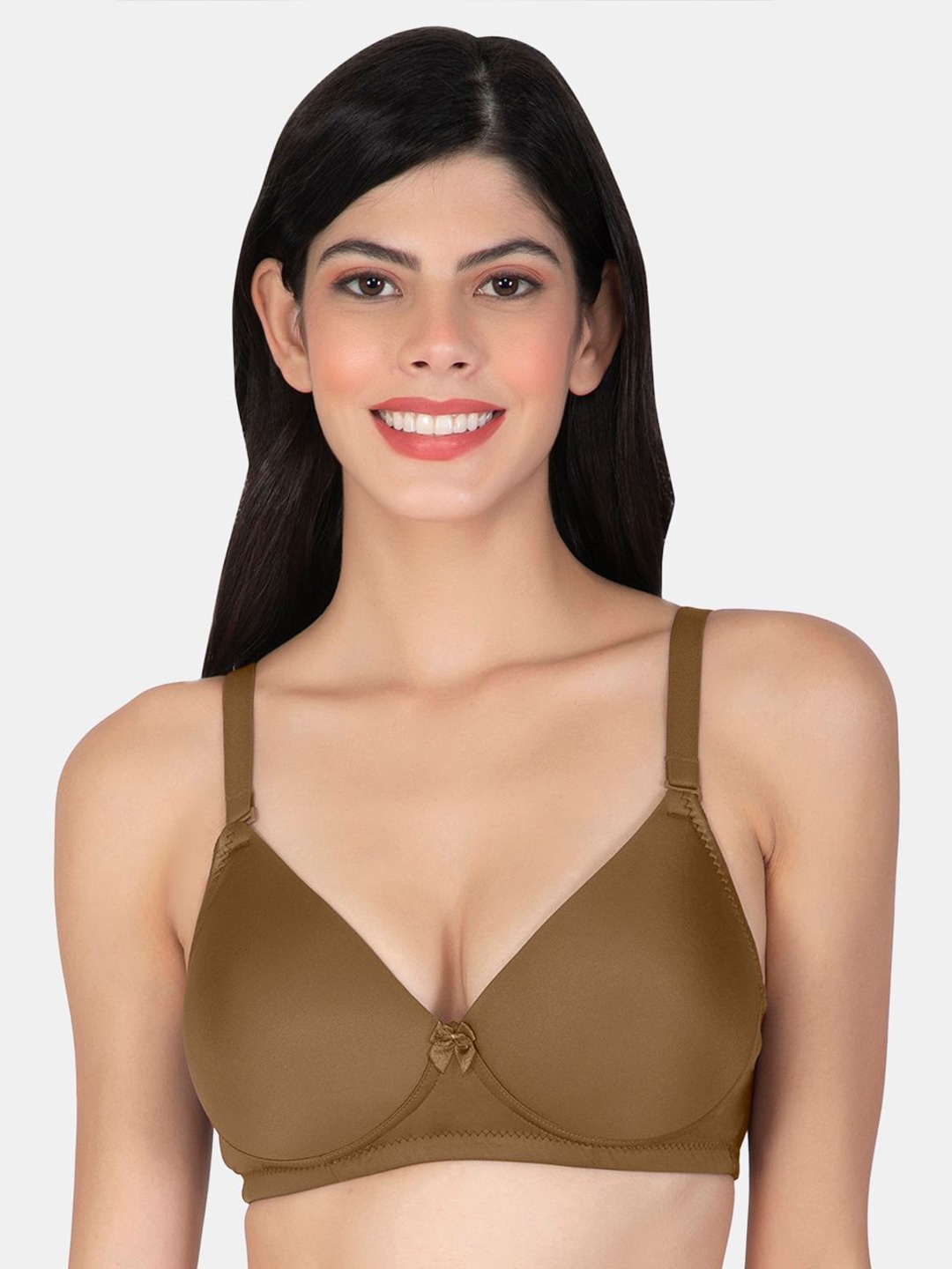 

Joomie Bra Full Coverage Lightly T-shirt Padded J-73313-LBRWN-1PC_BZ0624, Brown