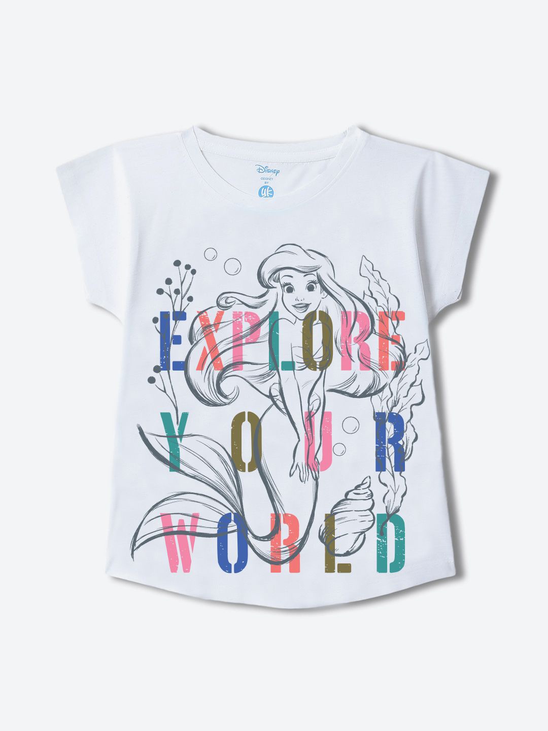 

YK Disney Print Top, White