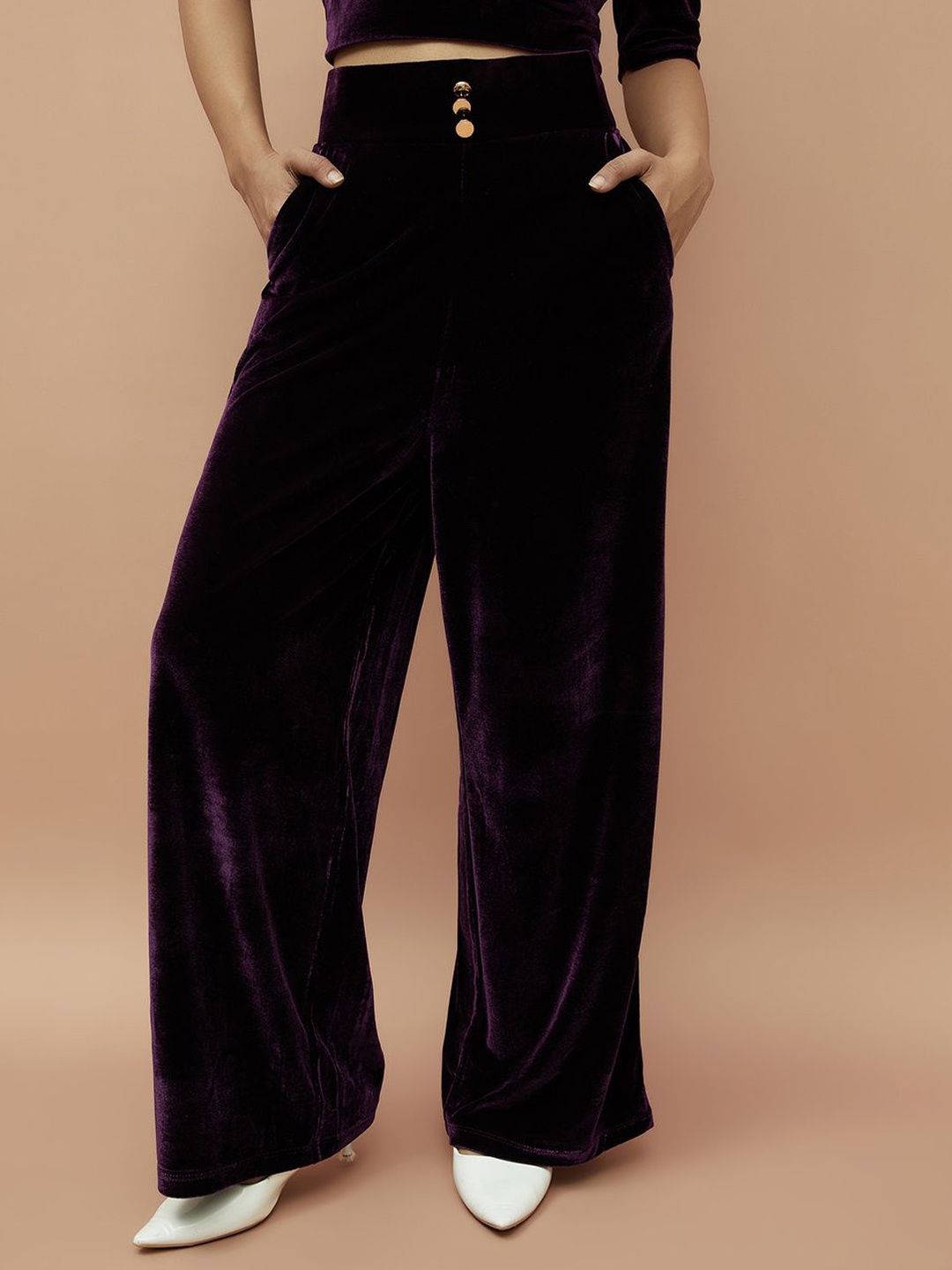 

Ginger by Lifestyle Women Trousers, Purple
