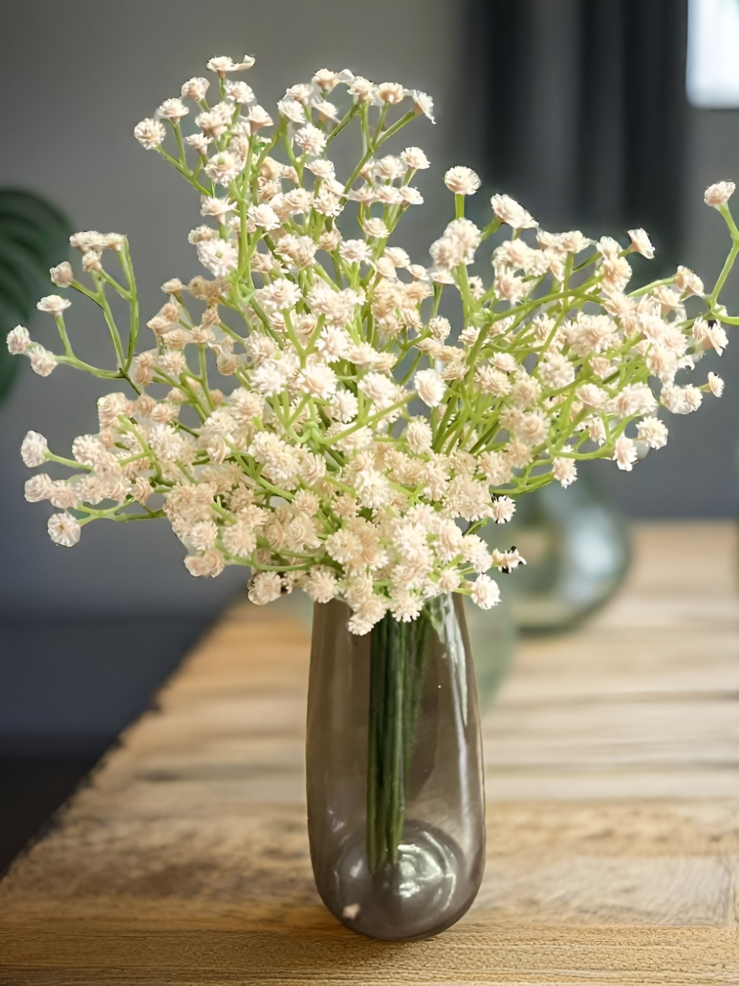 

Akaar Green & White 6 Pieces Gypsophilia Artificial Flowers