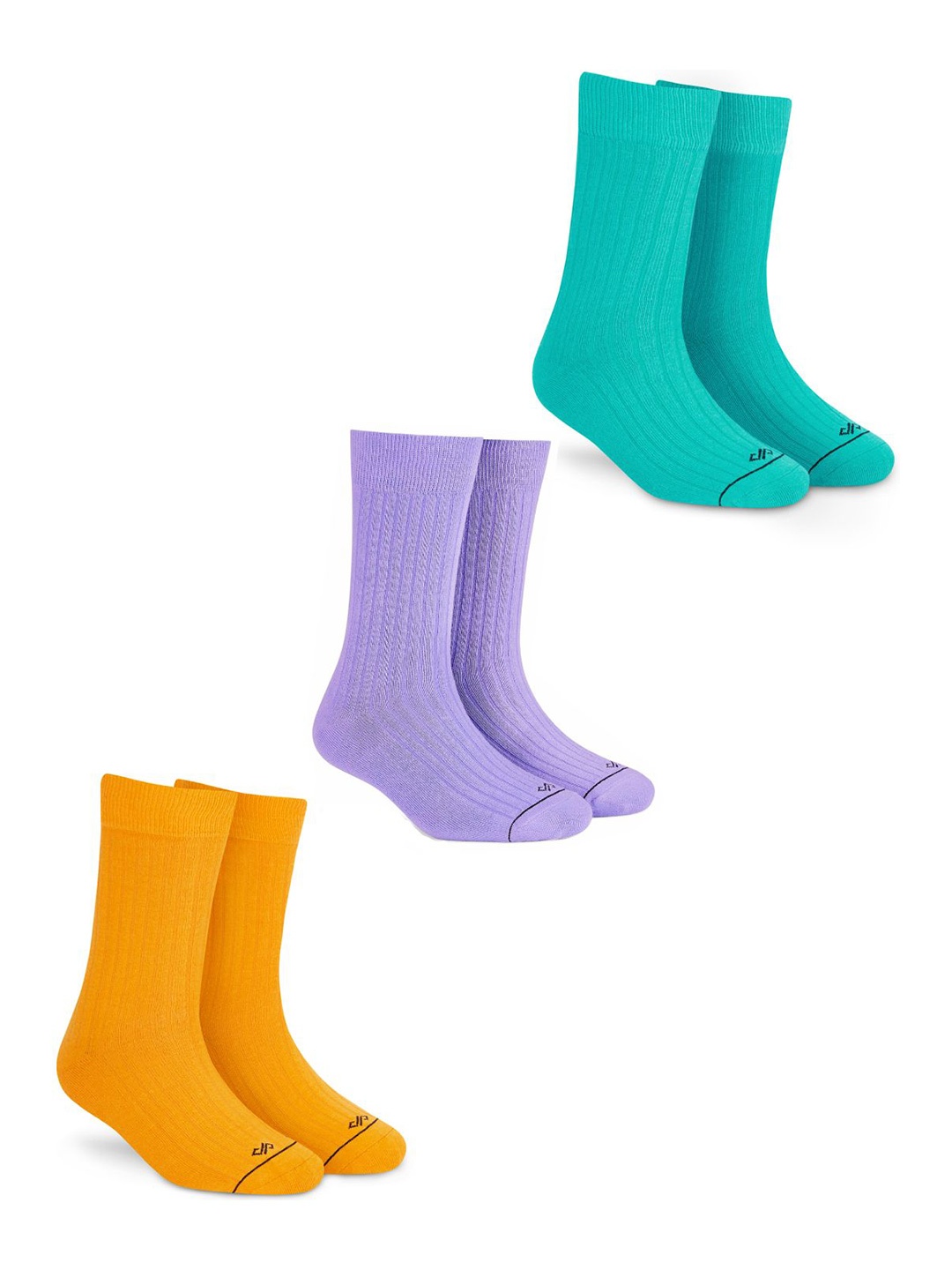 

Dynamocks Unisex Pack Of 3 Calf-Length Socks, Lavender