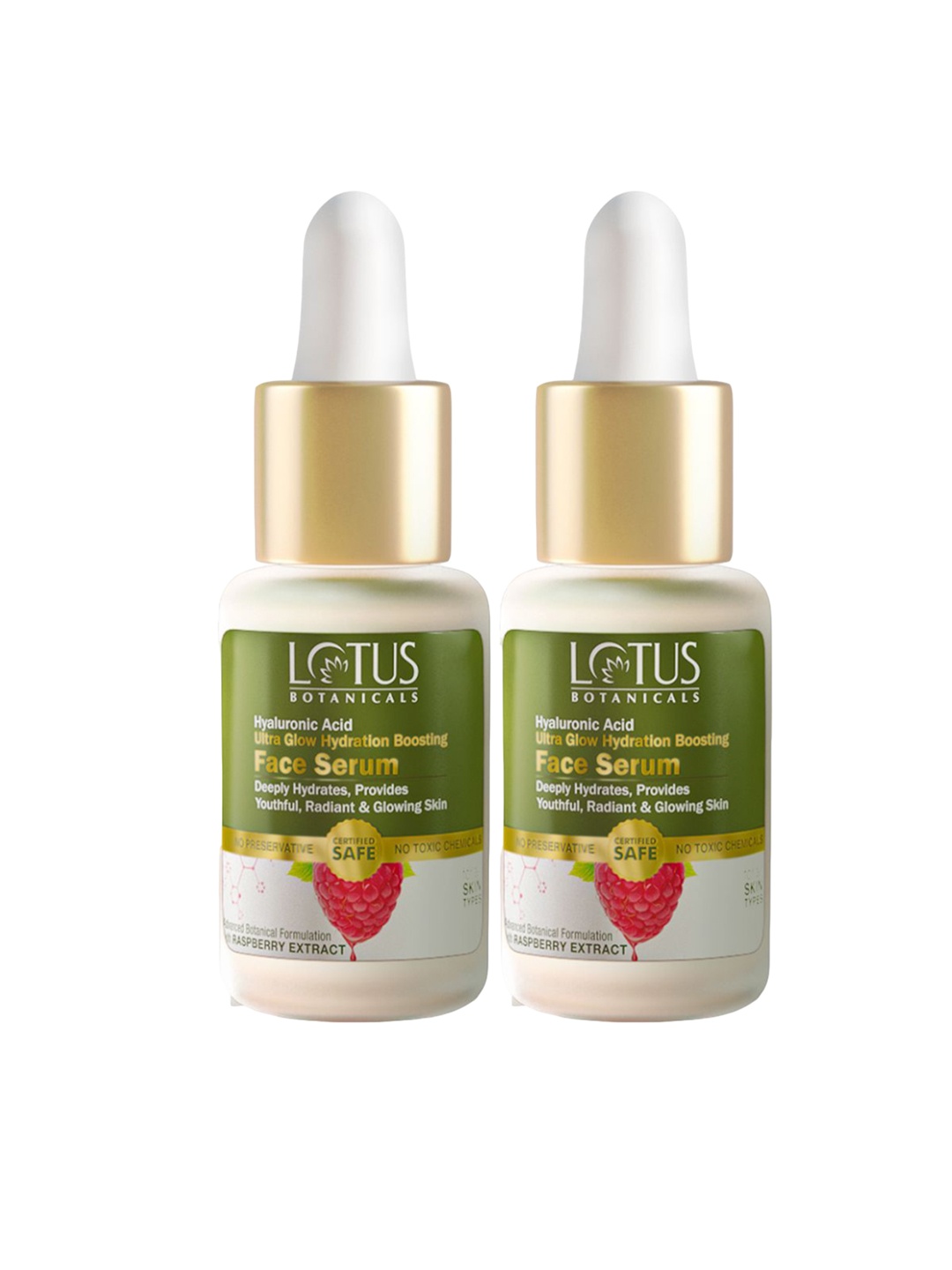 

Lotus Botanicals Set Of 2 Ultra Glow & Hydration Boosting Serum - 14 ml Each, Green