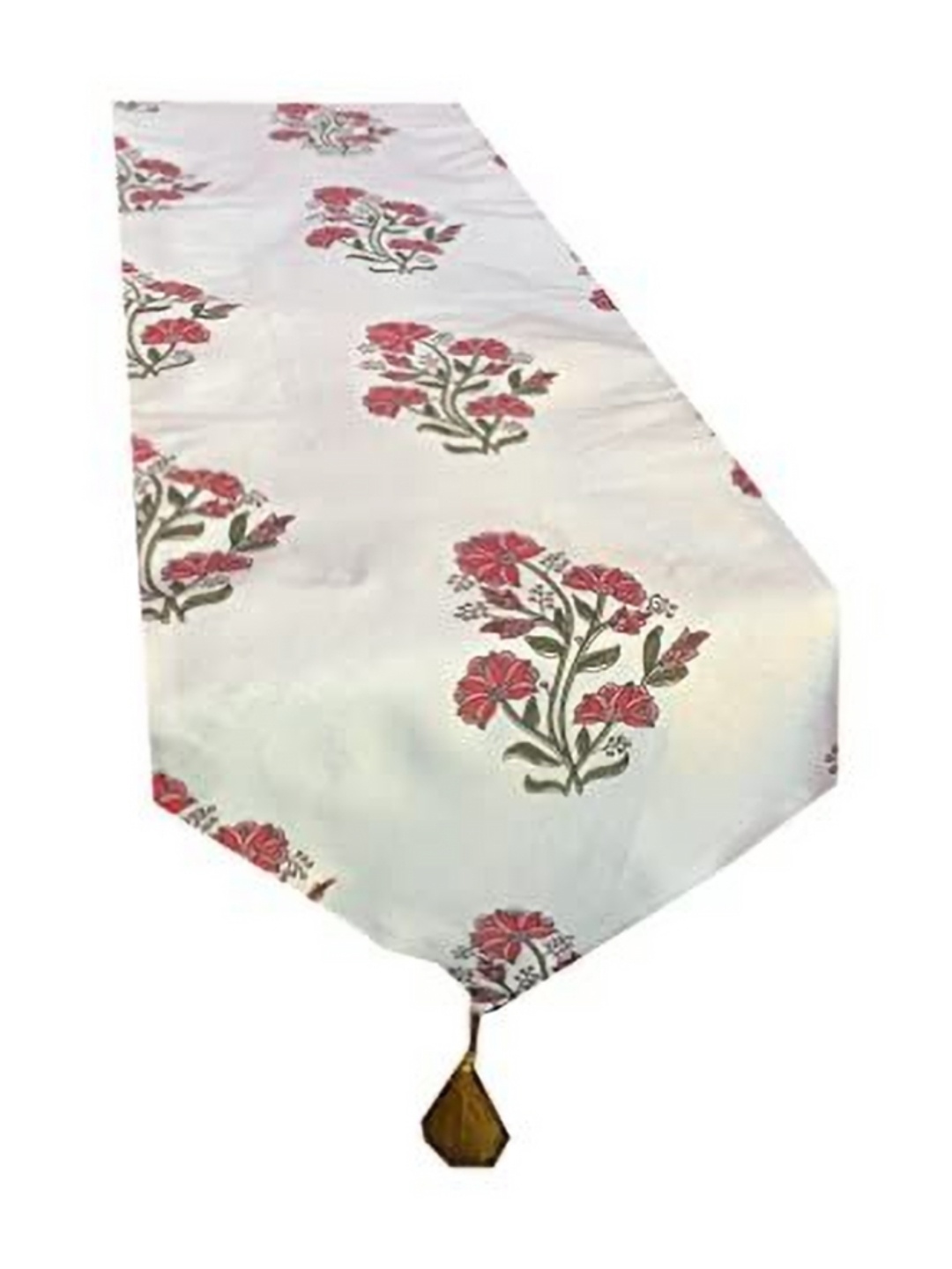 

Pink Parrot White & Pink Floral Printed Table Runner