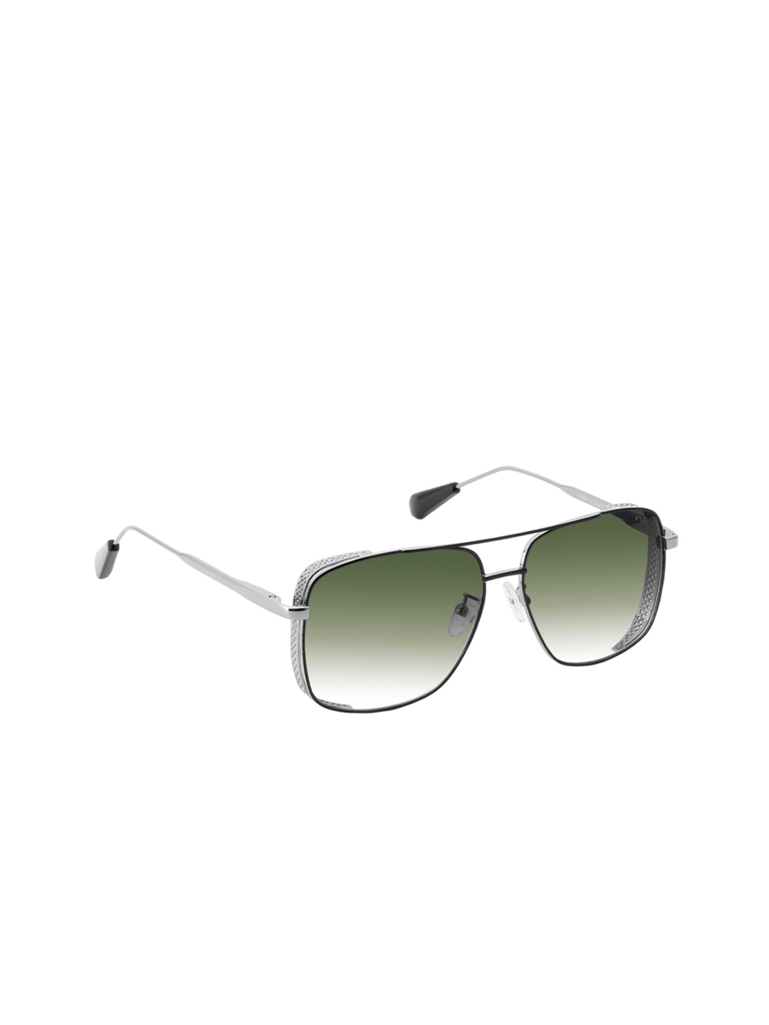 

IRUS by IDEE Men Square Sunglasses with UV Protected Lens IRS1367C2SG, Green