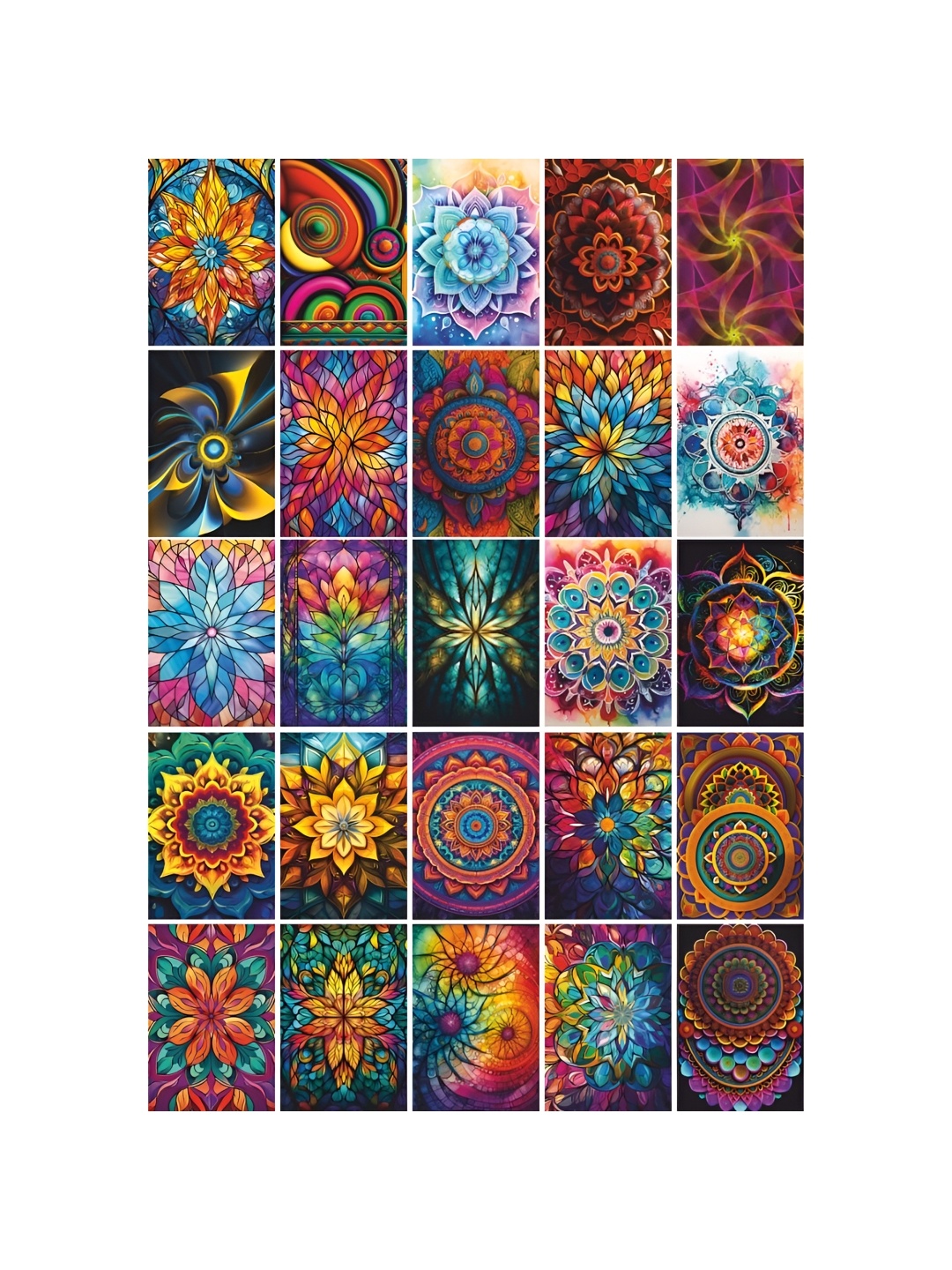 

CVANU Multicoloured 25 Pieces Paper Wall Art, Multi