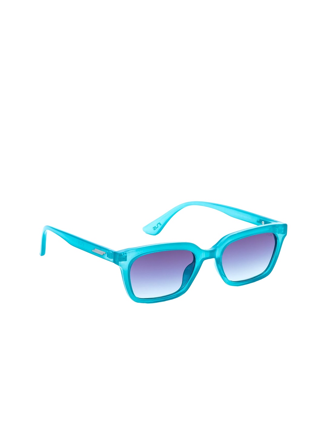 

IRUS by IDEE Women Rectangle Sunglasses with UV Protected Lens IRS1370C3SG, Blue