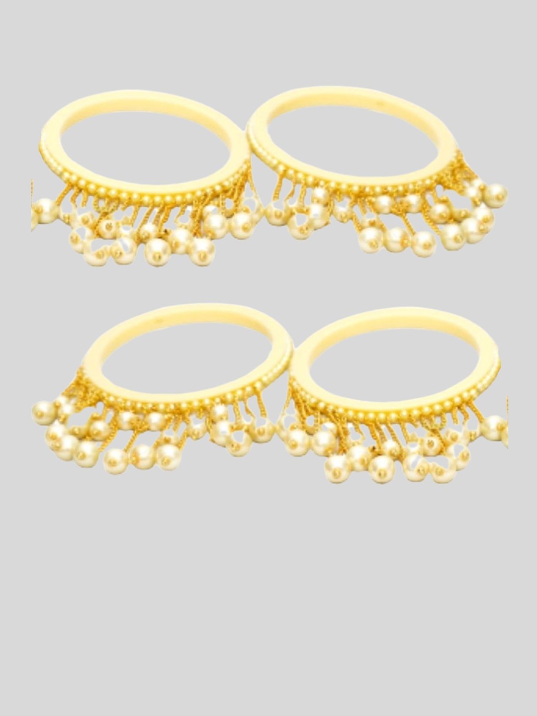 

Align Set of 4 Gold Plated Beaded Bangles