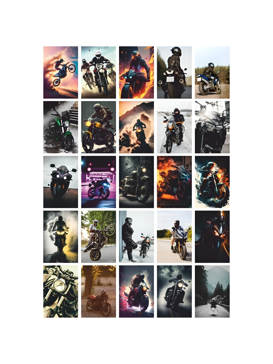 

CVANU Black and Pink 120 Pieces Paper Wall Posters