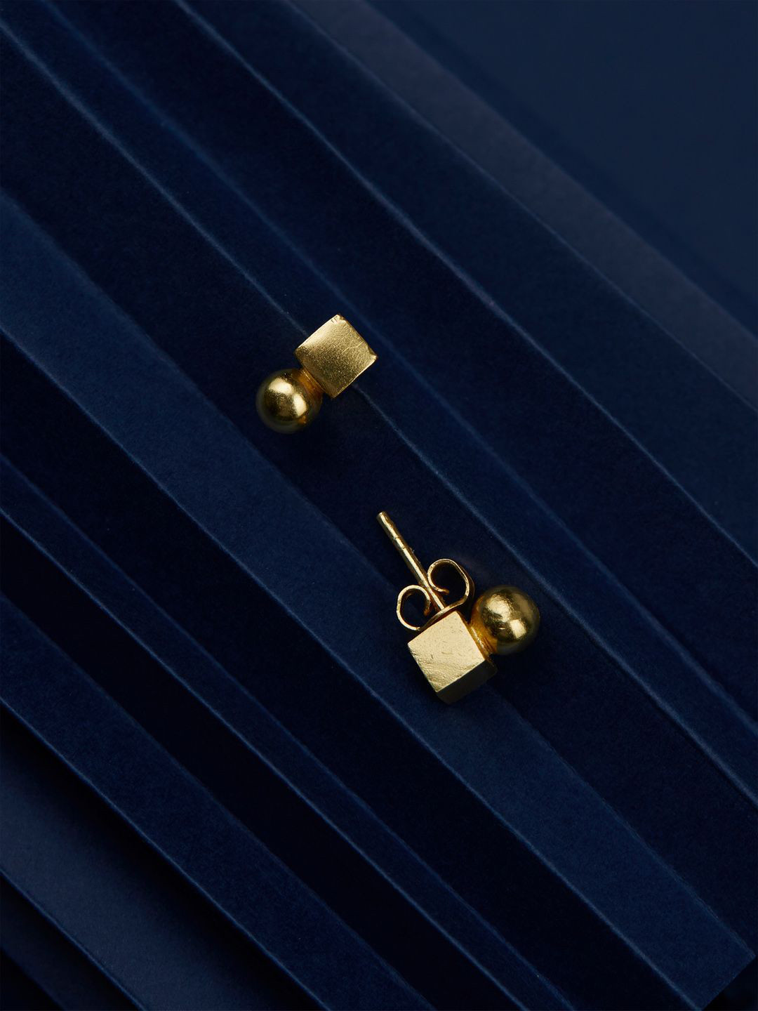 

The Slow Studio Silver Classic Studs, Gold