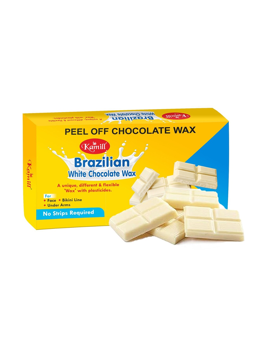 

KAMILL Set Of 6 Brazilian White Chocolate Hot Wax - 60g Each, Yellow