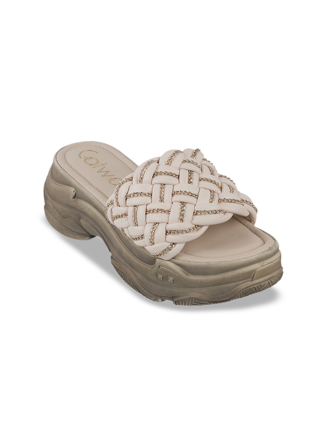 

Catwalk Women Open Toe Flats, Beige