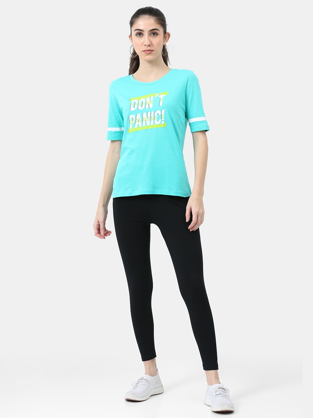 

ARDEUR Printed T-Shirt With Trouser Co-Ords, Teal