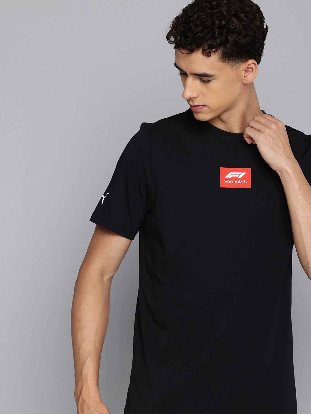 

PUMA Motorsport F1 Logo Pure Cotton T-shirt, Black