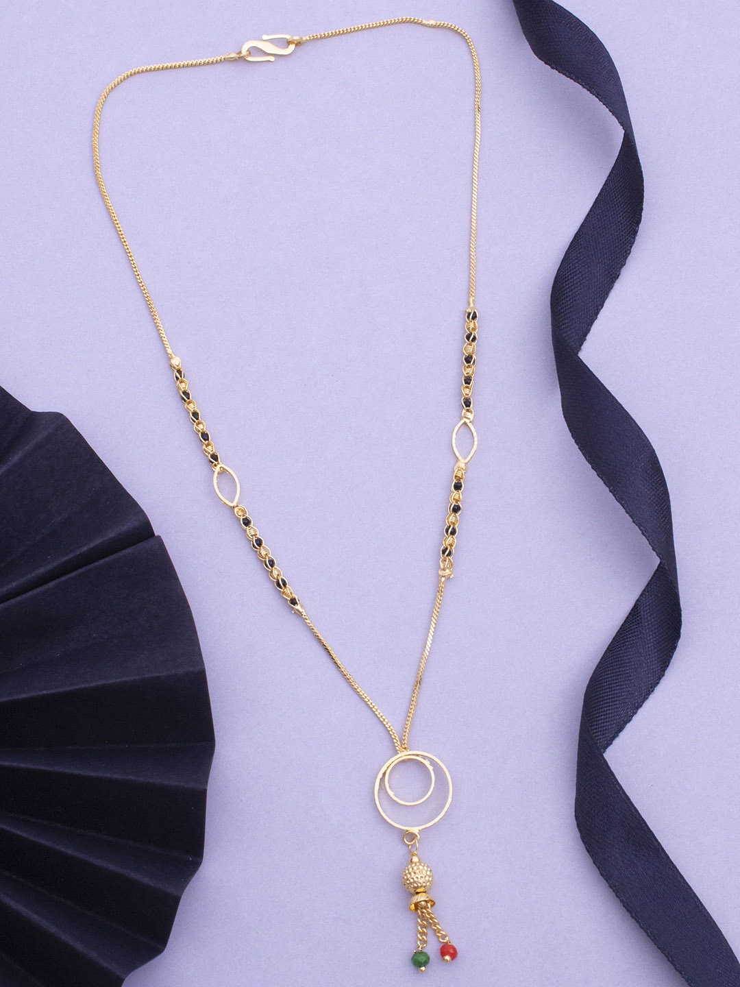 

Ramdev Art Fashion Jwellery 22KT Gold Plated Artificial Beads Mangalsutra