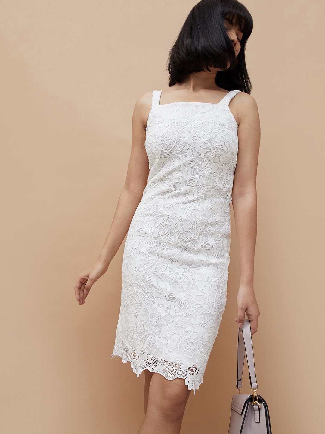 

CODE by Lifestyle Lace Sheath Dress, Off white