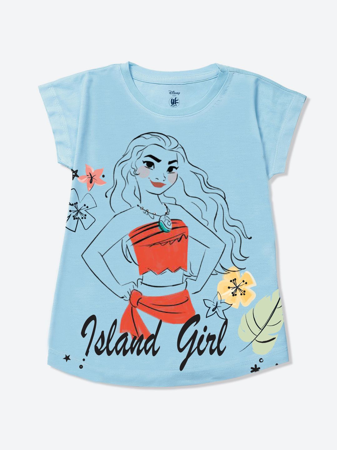 

YK Disney Print Top, Blue