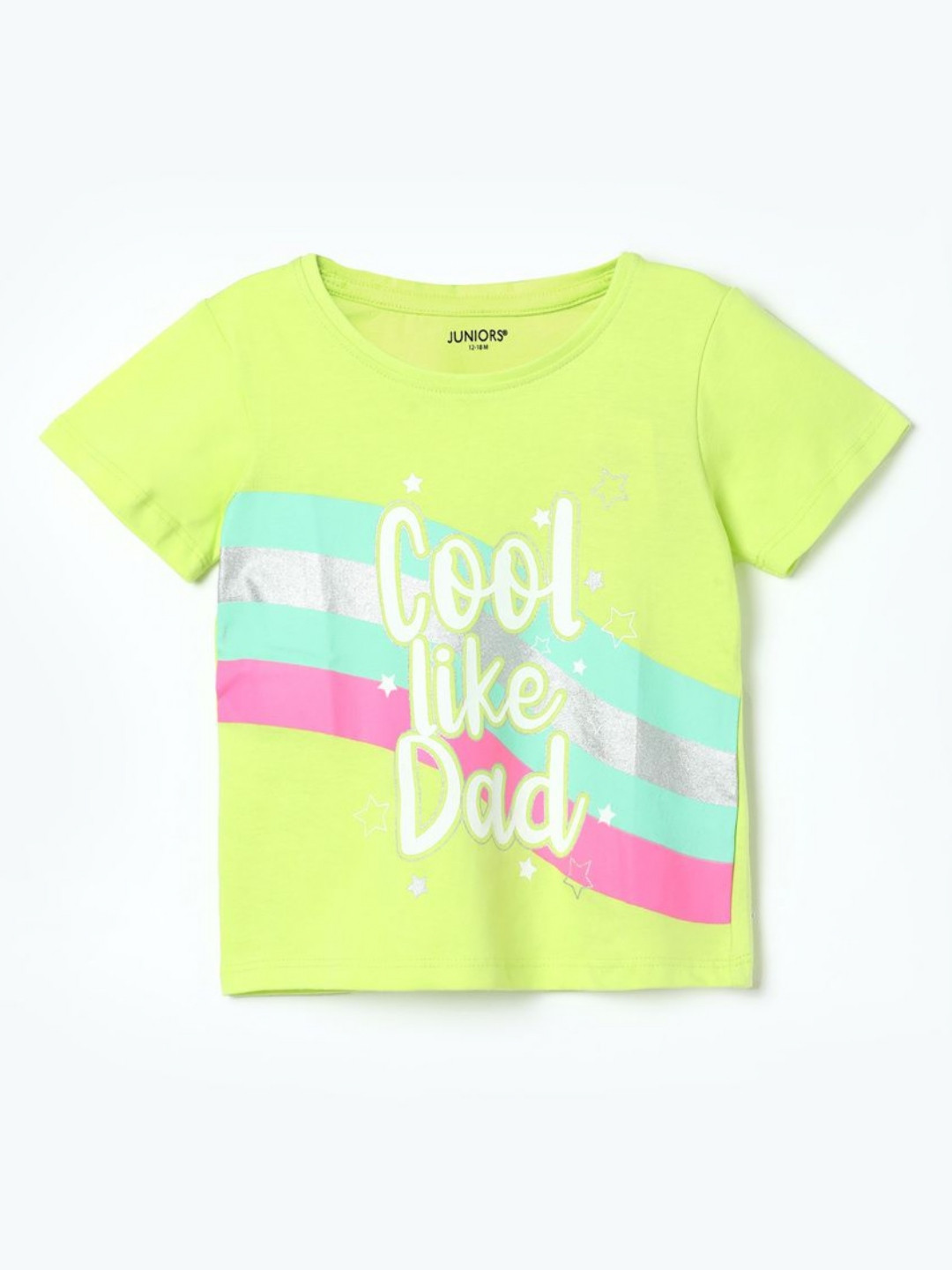 

Juniors by Lifestyle Girls Typography Printed Round Neck Cotton T-Shirt, Yellow